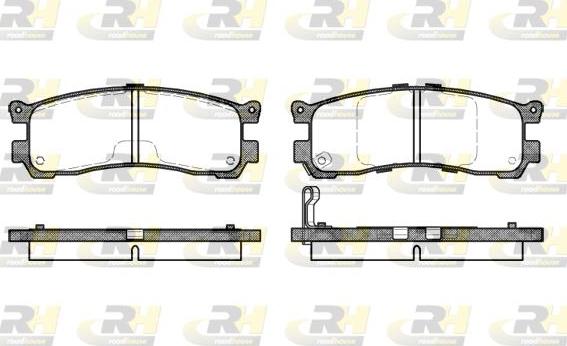 Roadhouse 2399.21 - Гальмівні колодки, дискові гальма autocars.com.ua