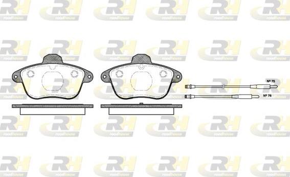 Roadhouse 2401.14 - Тормозные колодки, дисковые, комплект avtokuzovplus.com.ua