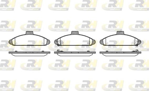 Roadhouse 2404.02 - Гальмівні колодки, дискові гальма autocars.com.ua