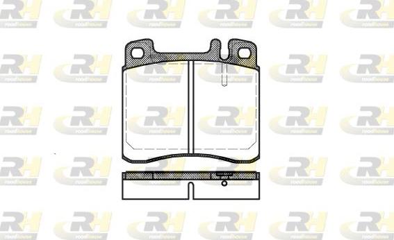 Roadhouse 2408.00 - Гальмівні колодки, дискові гальма autocars.com.ua