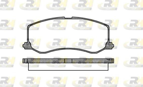 Roadhouse 2410.00 - Гальмівні колодки, дискові гальма autocars.com.ua