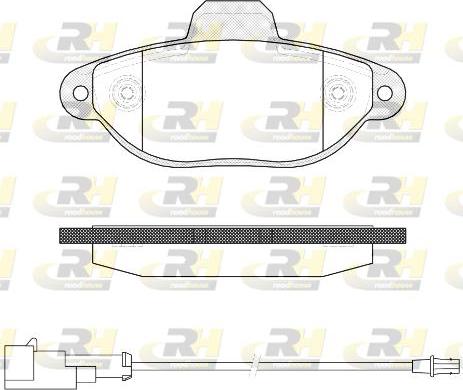 Roadhouse 2414.22 - Гальмівні колодки, дискові гальма autocars.com.ua