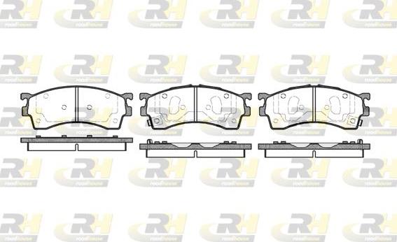 Roadhouse 2415.12 - Тормозные колодки, дисковые, комплект avtokuzovplus.com.ua