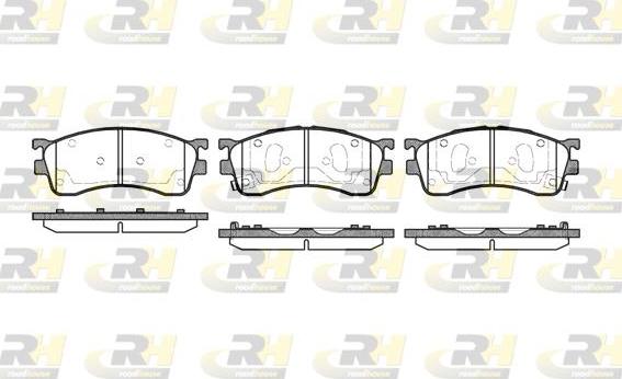 Roadhouse 2415.52 - Гальмівні колодки, дискові гальма autocars.com.ua