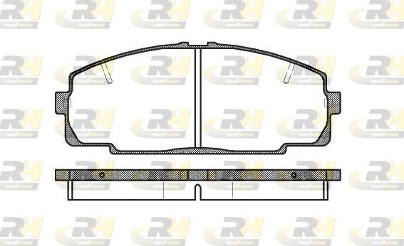 Roadhouse 2421.20 - Тормозные колодки, дисковые, комплект avtokuzovplus.com.ua