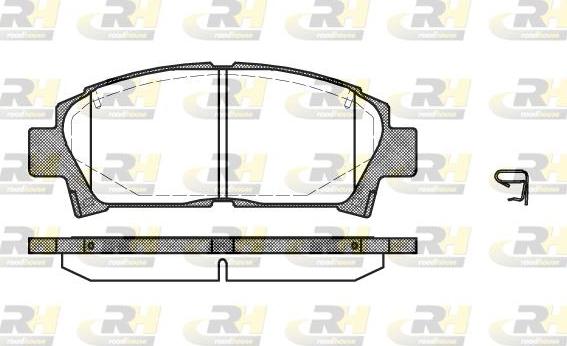 Roadhouse 2427.02 - Тормозные колодки, дисковые, комплект autodnr.net