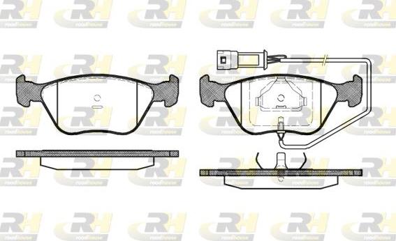 Roadhouse 2437.02 - Тормозные колодки, дисковые, комплект autodnr.net