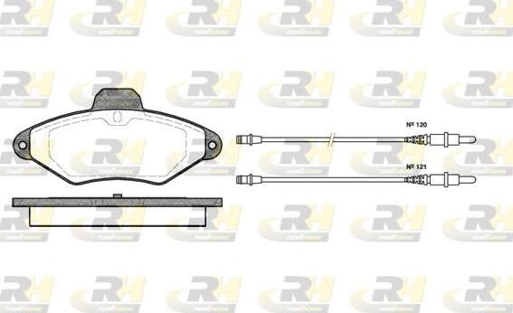 Roadhouse 2438.04 - Гальмівні колодки, дискові гальма autocars.com.ua