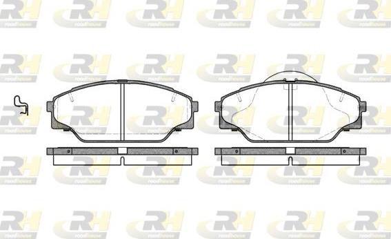 Roadhouse 2442.04 - Тормозные колодки, дисковые, комплект autodnr.net