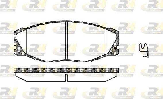 Roadhouse 2443.04 - Гальмівні колодки, дискові гальма autocars.com.ua