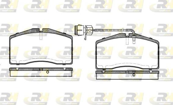 Roadhouse 2448.02 - Гальмівні колодки, дискові гальма autocars.com.ua