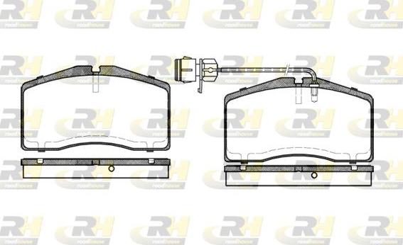 Roadhouse 2448.12 - Гальмівні колодки, дискові гальма autocars.com.ua