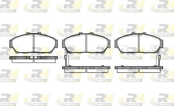 Roadhouse 2464.02 - Гальмівні колодки, дискові гальма autocars.com.ua