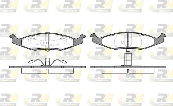 Roadhouse 2477.00 - Тормозные колодки, дисковые, комплект avtokuzovplus.com.ua