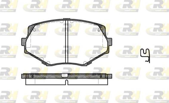 Roadhouse 2478.02 - Гальмівні колодки, дискові гальма autocars.com.ua