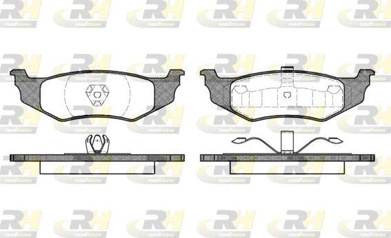 Roadhouse 2482.30 - Гальмівні колодки, дискові гальма autocars.com.ua