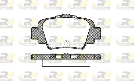 Roadhouse 2499.00 - Тормозные колодки, дисковые, комплект avtokuzovplus.com.ua