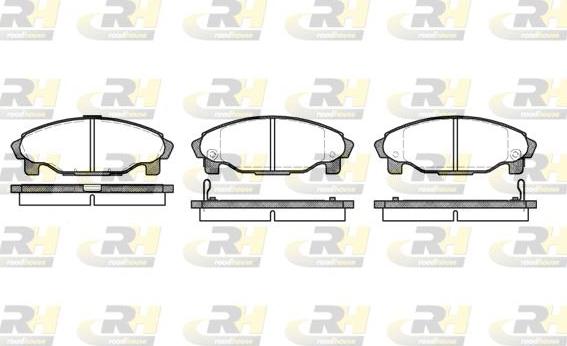 Roadhouse 2501.02 - Тормозные колодки, дисковые, комплект autodnr.net