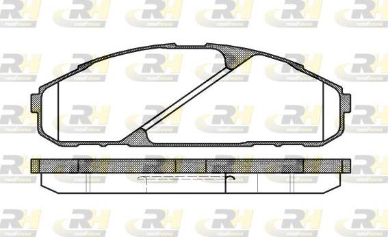 Roadhouse 2507.00 - Тормозные колодки, дисковые, комплект autodnr.net