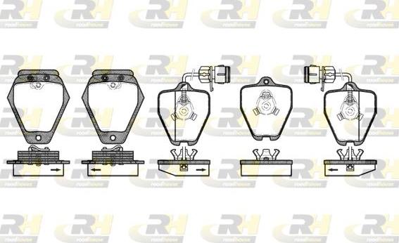 Roadhouse 2508.02 - Гальмівні колодки, дискові гальма autocars.com.ua