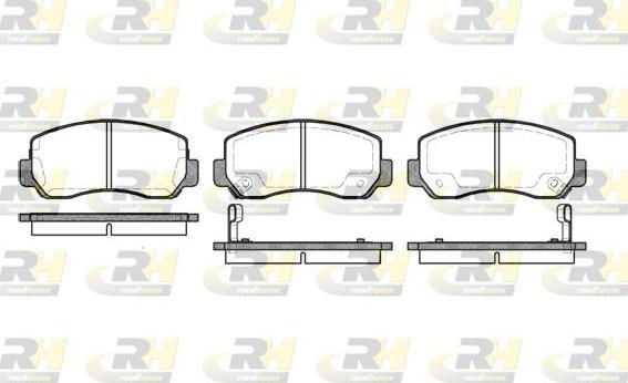 Roadhouse 2509.02 - Гальмівні колодки, дискові гальма autocars.com.ua