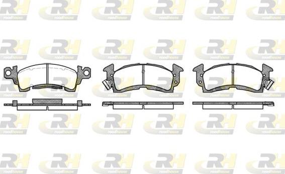 Roadhouse 2510.00 - Гальмівні колодки, дискові гальма autocars.com.ua