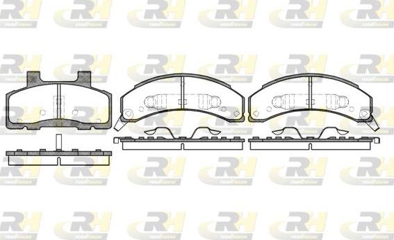 Roadhouse 2518.02 - Тормозные колодки, дисковые, комплект autodnr.net