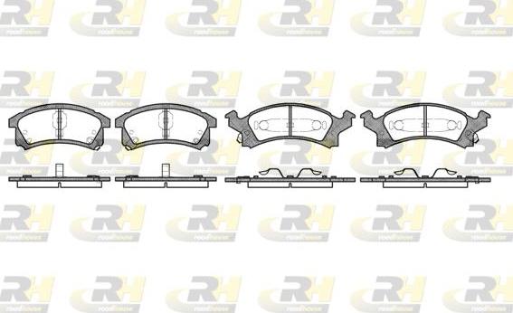 Roadhouse 2538.04 - Гальмівні колодки, дискові гальма autocars.com.ua