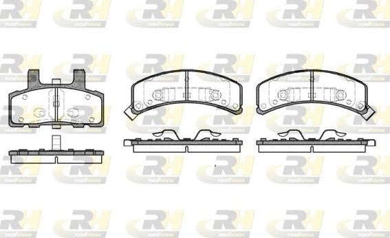 Roadhouse 2552.32 - Гальмівні колодки, дискові гальма autocars.com.ua