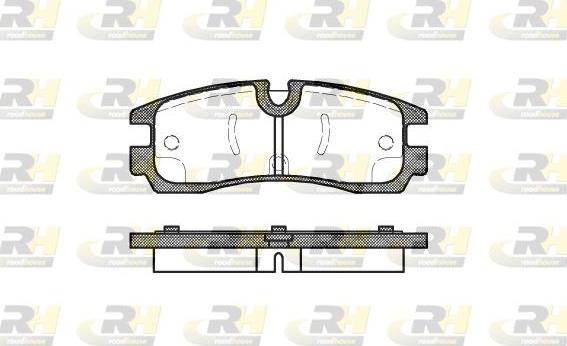 Roadhouse 2566.30 - Тормозные колодки, дисковые, комплект avtokuzovplus.com.ua