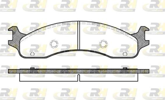 Roadhouse 2573.00 - Тормозные колодки, дисковые, комплект avtokuzovplus.com.ua