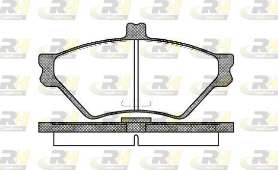 Roadhouse 2574.00 - Тормозные колодки, дисковые, комплект autodnr.net