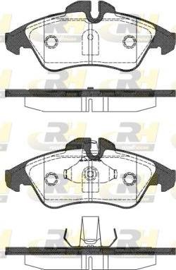 Roadhouse 2578.10 - Гальмівні колодки, дискові гальма autocars.com.ua