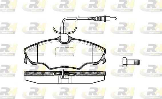 Roadhouse 2603.04 - Тормозные колодки, дисковые, комплект avtokuzovplus.com.ua