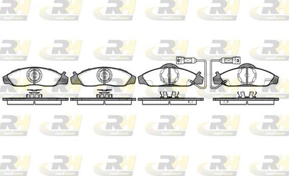 Roadhouse 2624.02 - Гальмівні колодки, дискові гальма autocars.com.ua