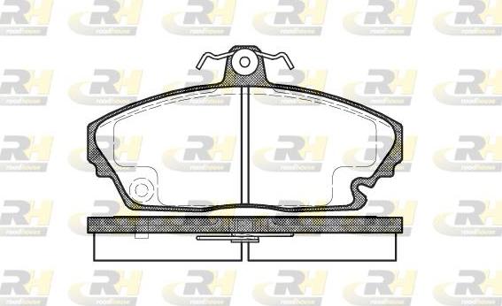 Roadhouse 2635.00 - Тормозные колодки, дисковые, комплект avtokuzovplus.com.ua