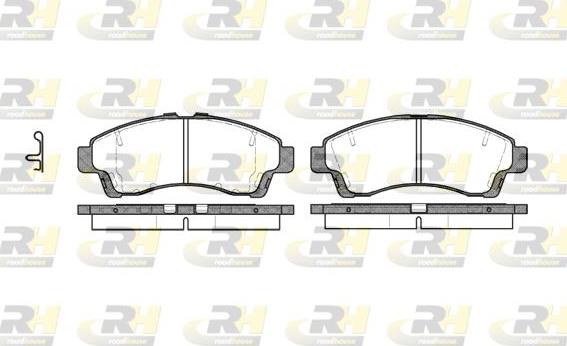 Roadhouse 2639.02 - Гальмівні колодки, дискові гальма autocars.com.ua