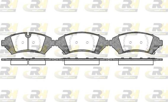 Roadhouse 2641.12 - Тормозные колодки, дисковые, комплект avtokuzovplus.com.ua