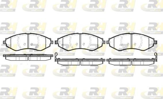 Roadhouse 2645.22 - Гальмівні колодки, дискові гальма autocars.com.ua