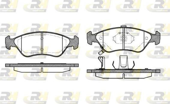 Roadhouse 2648.02 - Гальмівні колодки, дискові гальма autocars.com.ua