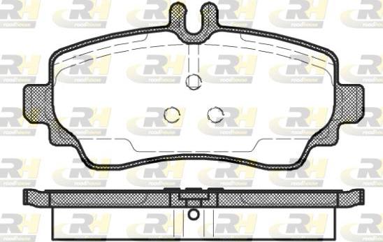 Roadhouse 2650.02 - Гальмівні колодки, дискові гальма autocars.com.ua