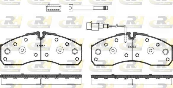 Roadhouse 2651.42 - Тормозные колодки, дисковые, комплект autodnr.net