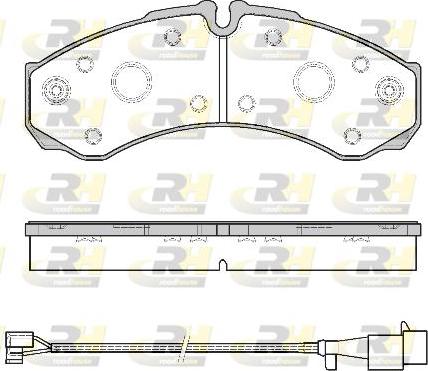 Roadhouse 2651.52 - Гальмівні колодки, дискові гальма autocars.com.ua