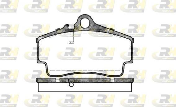 Roadhouse 2654.00 - Тормозные колодки, дисковые, комплект avtokuzovplus.com.ua