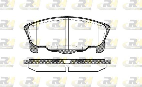 Roadhouse 2657.00 - Гальмівні колодки, дискові гальма autocars.com.ua