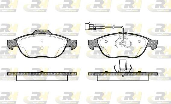 Roadhouse 2660.02 - Тормозные колодки, дисковые, комплект autodnr.net