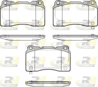 Roadhouse 2666.58 - Гальмівні колодки, дискові гальма autocars.com.ua