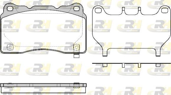 Roadhouse 2666.64 - Гальмівні колодки, дискові гальма autocars.com.ua