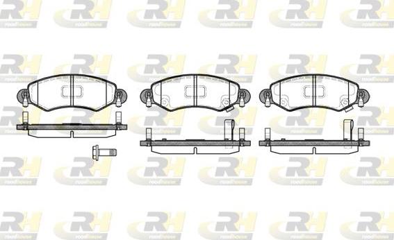 Roadhouse 2702.12 - Тормозные колодки, дисковые, комплект avtokuzovplus.com.ua