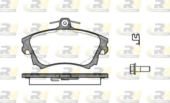 Roadhouse 2708.02 - Тормозные колодки, дисковые, комплект autodnr.net